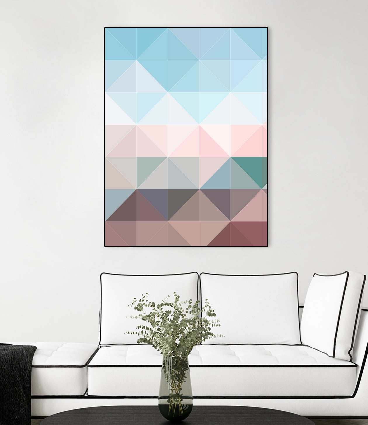 Apex geometric by Gale Switzer on GIANT ART - blue digital painting