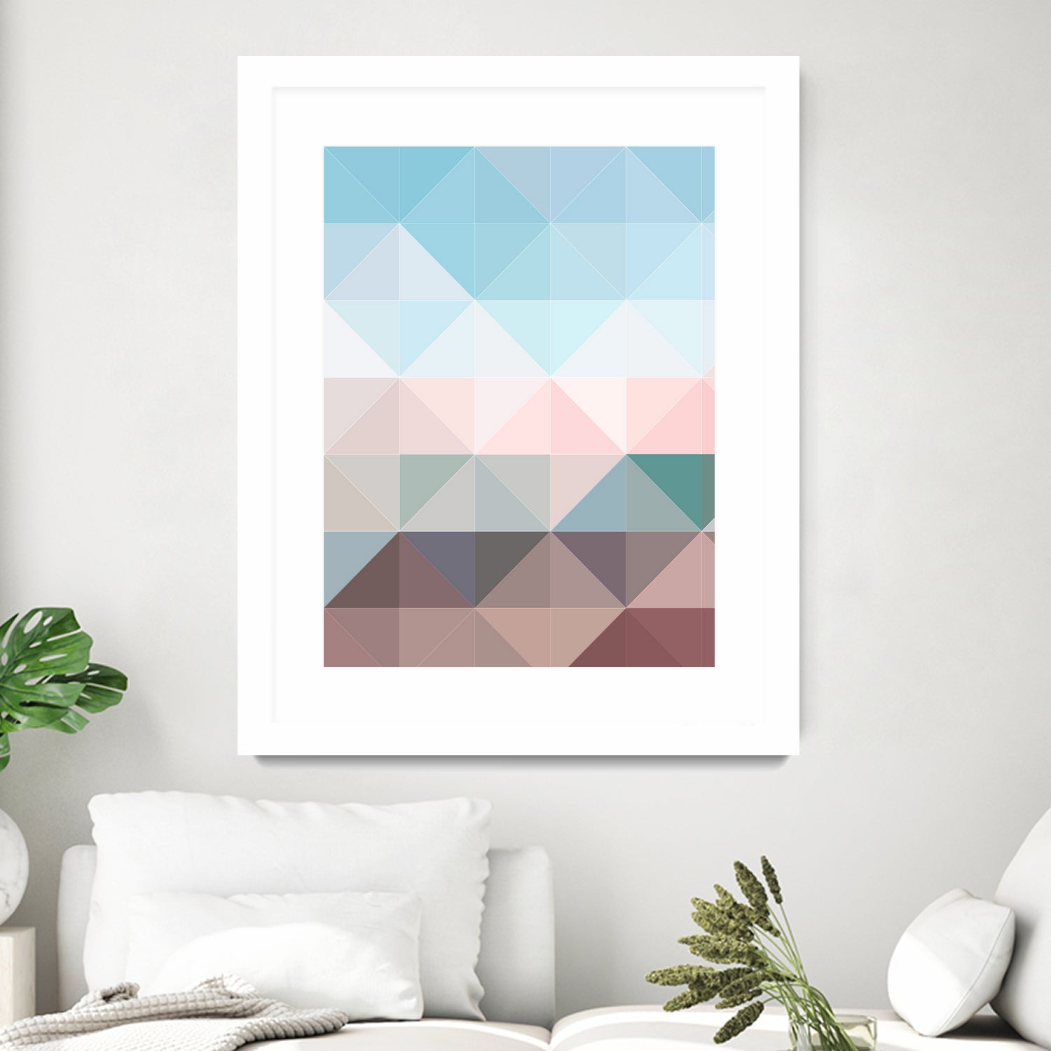 Apex geometric by Gale Switzer on GIANT ART - blue digital painting