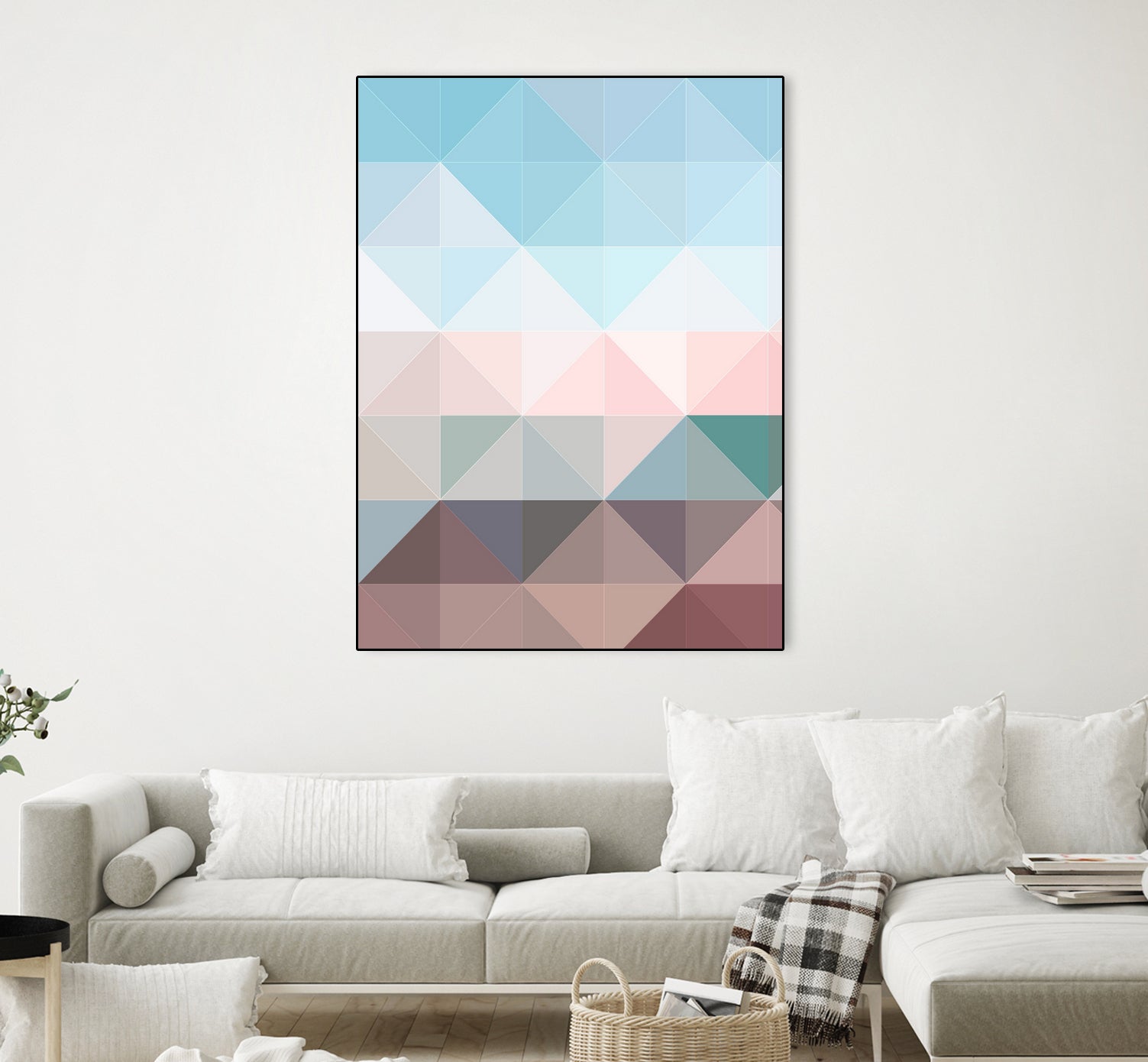 Apex geometric by Gale Switzer on GIANT ART - blue digital painting