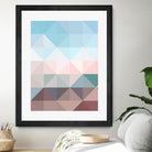 Apex geometric by Gale Switzer on GIANT ART - blue digital painting