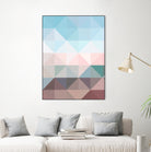 Apex geometric by Gale Switzer on GIANT ART - blue digital painting