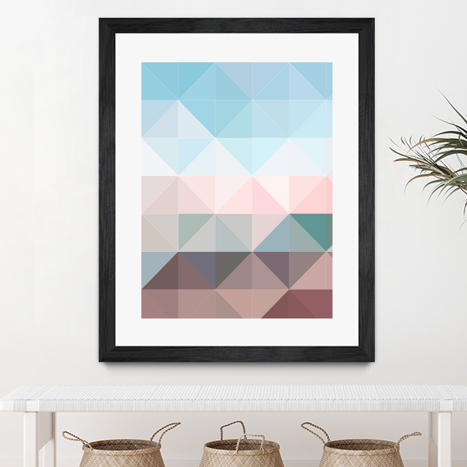 Apex geometric by Gale Switzer on GIANT ART - blue digital painting