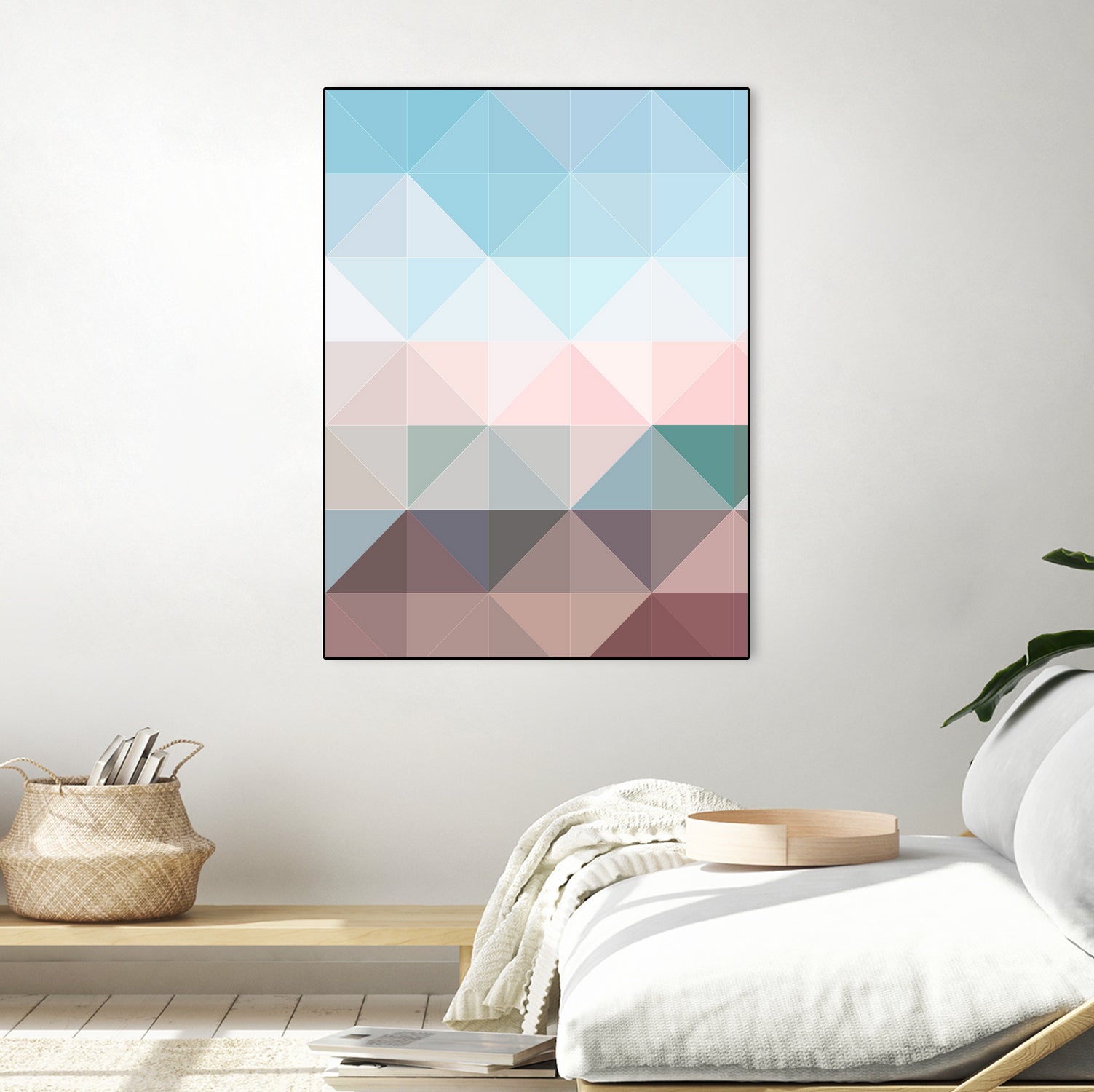 Apex geometric by Gale Switzer on GIANT ART - blue digital painting