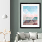 Apex geometric by Gale Switzer on GIANT ART - blue digital painting