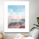 Apex geometric by Gale Switzer on GIANT ART - blue digital painting