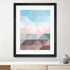 Apex geometric by Gale Switzer on GIANT ART - blue digital painting