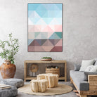 Apex geometric by Gale Switzer on GIANT ART - blue digital painting