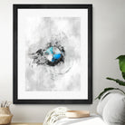 BMW Splatter painting by Jurijs Permanickis on GIANT ART - gray digital painting