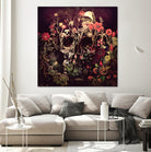 Bloom Skull by Ali Gulec on GIANT ART - red photo illustration