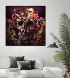 Bloom Skull by Ali Gulec on GIANT ART - red photo illustration