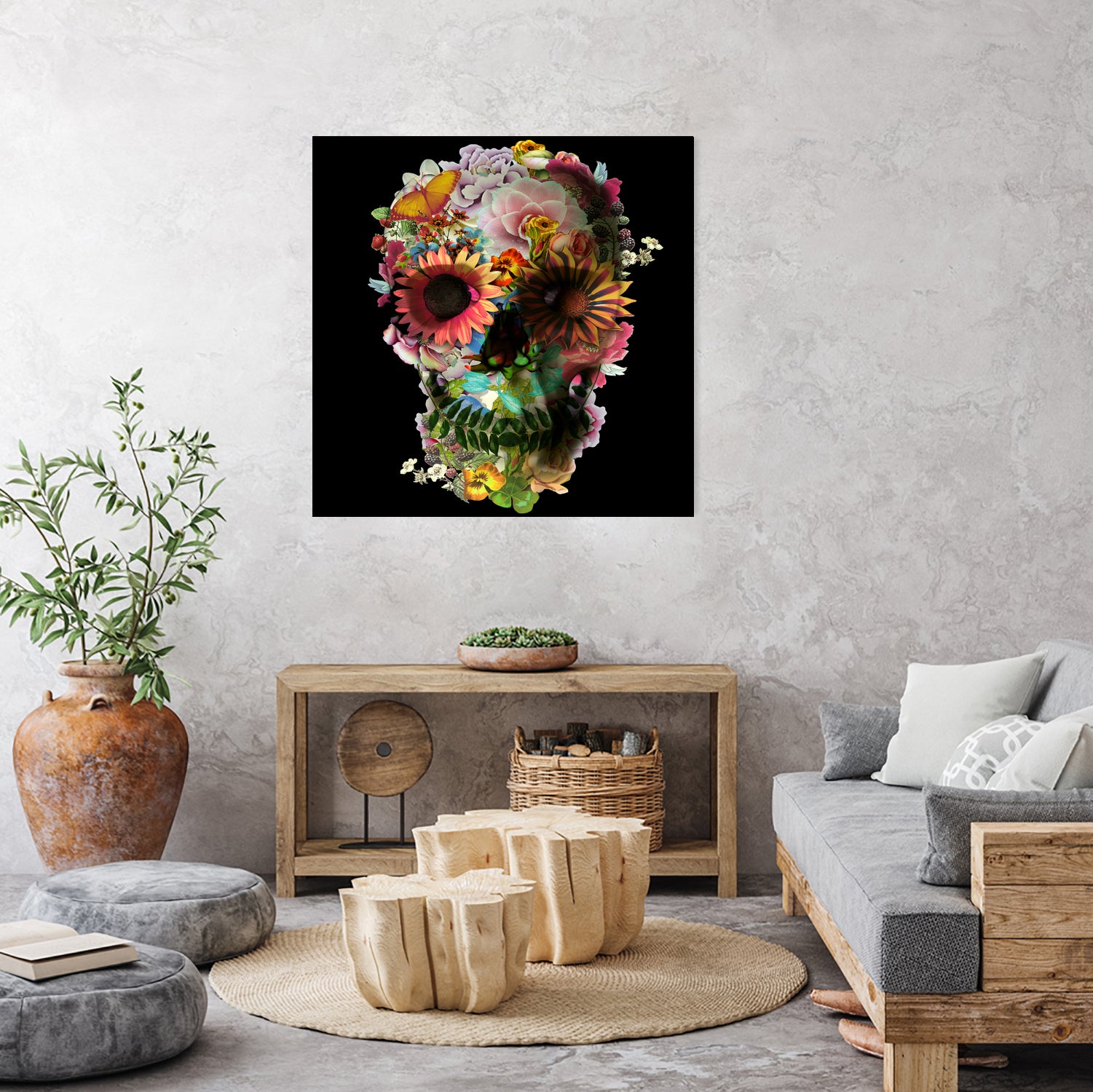 Skull 2 by Ali Gulec on GIANT ART - mixed media