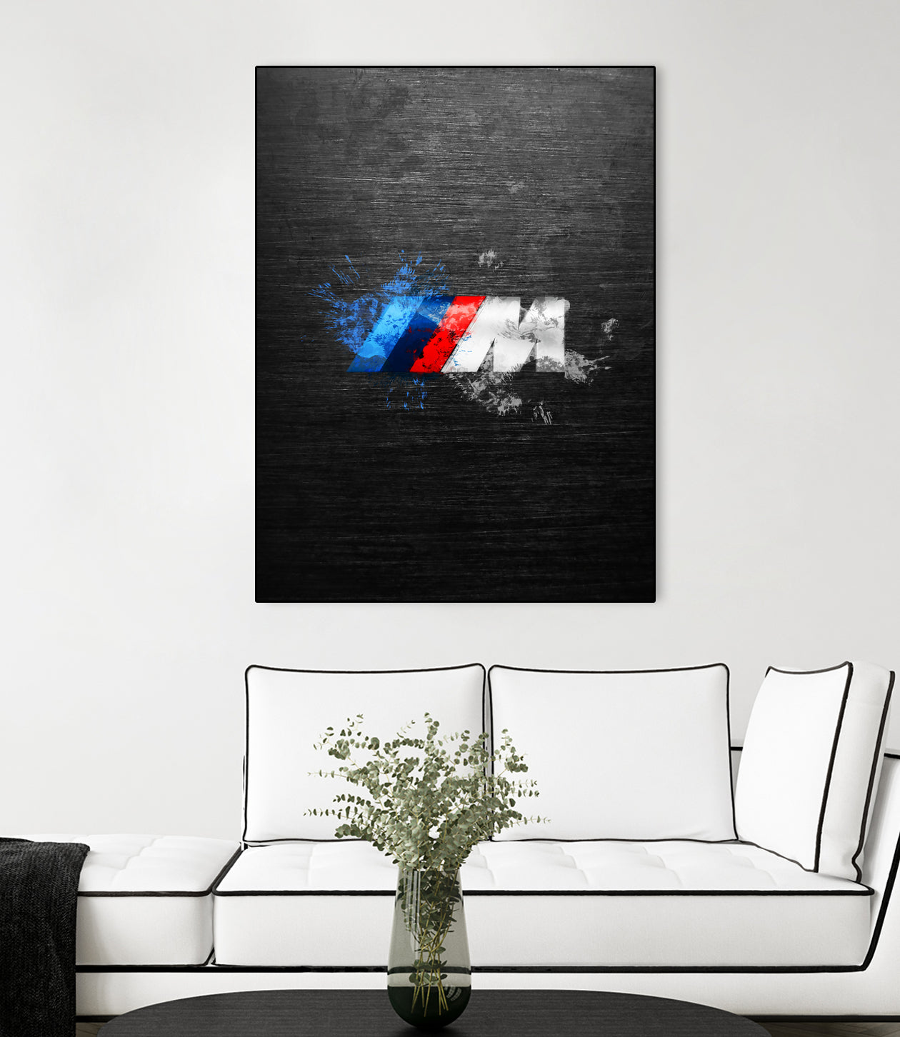 BMW M Power Splatter painting by Jurijs Permanickis on GIANT ART - black digital painting