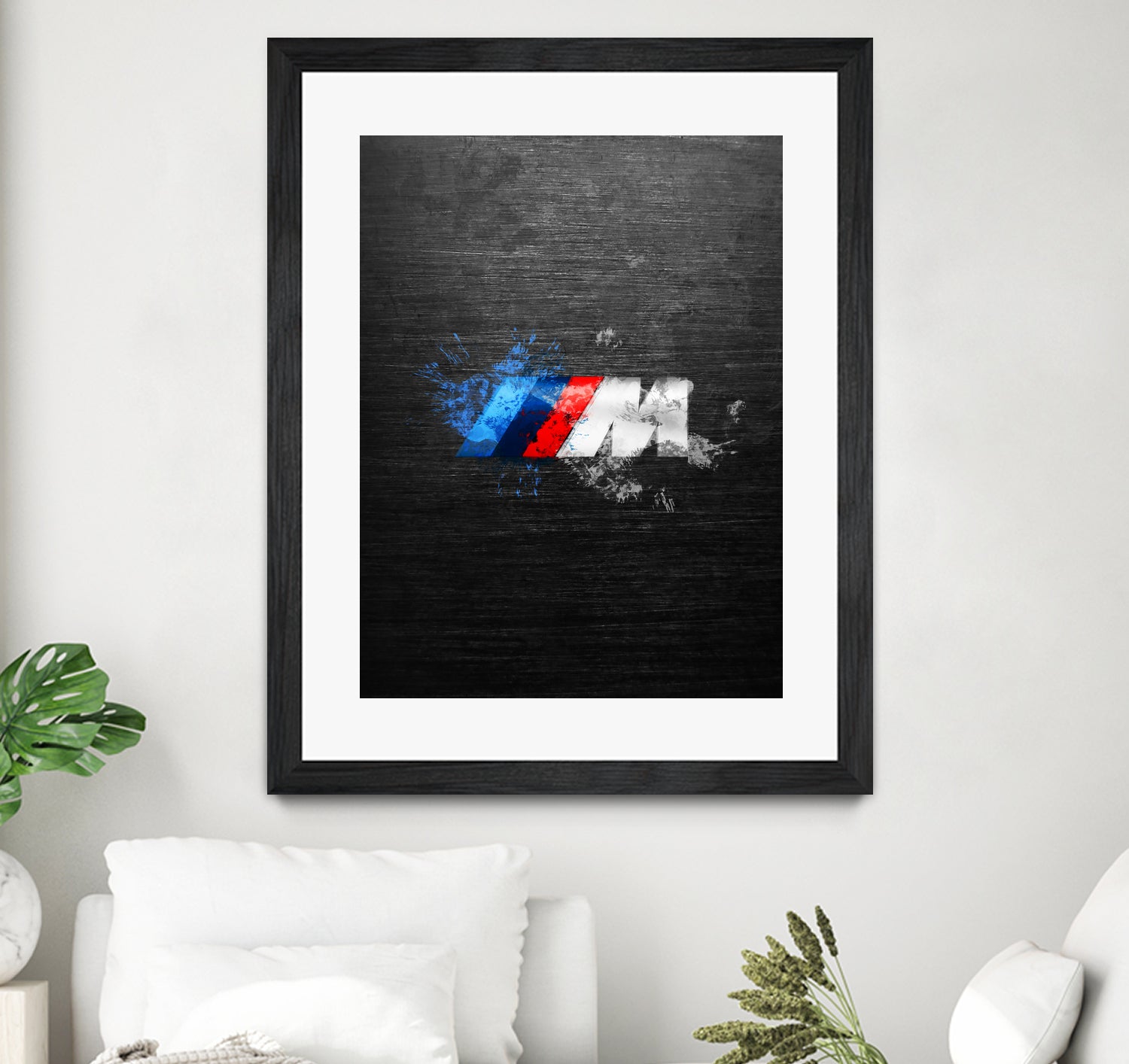 BMW M Power Splatter painting by Jurijs Permanickis on GIANT ART - black digital painting