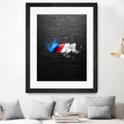 BMW M Power Splatter painting by Jurijs Permanickis on GIANT ART - black digital painting