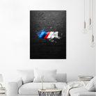 BMW M Power Splatter painting by Jurijs Permanickis on GIANT ART - black digital painting