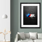 BMW M Power Splatter painting by Jurijs Permanickis on GIANT ART - black digital painting