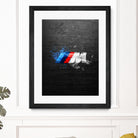 BMW M Power Splatter painting by Jurijs Permanickis on GIANT ART - black digital painting