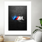 BMW M Power Splatter painting by Jurijs Permanickis on GIANT ART - black digital painting