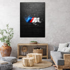 BMW M Power Splatter painting by Jurijs Permanickis on GIANT ART - black digital painting