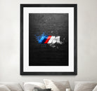 BMW M Power Splatter painting by Jurijs Permanickis on GIANT ART - black digital painting