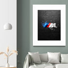 BMW M Power Splatter painting by Jurijs Permanickis on GIANT ART - black digital painting