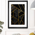 Mosaic with golden lines. by Nemanja Sekularac on GIANT ART - black photo illustration