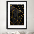 Mosaic with golden lines. by Nemanja Sekularac on GIANT ART - black photo illustration