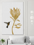 Hummingbird & Flower I by Dana Shek on GIANT ART - white digital painting