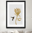 Hummingbird & Flower I by Dana Shek on GIANT ART - white digital painting