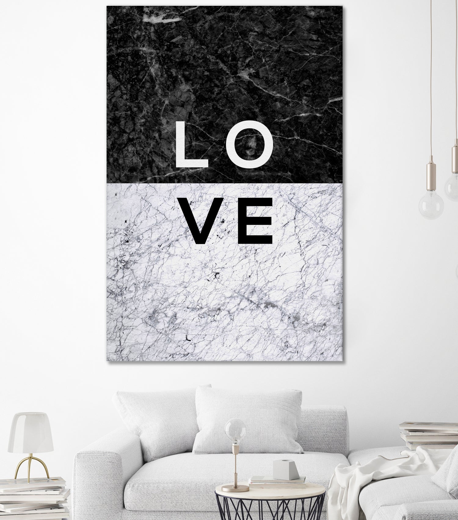 Love Marble by Dana Shek on GIANT ART - white typography