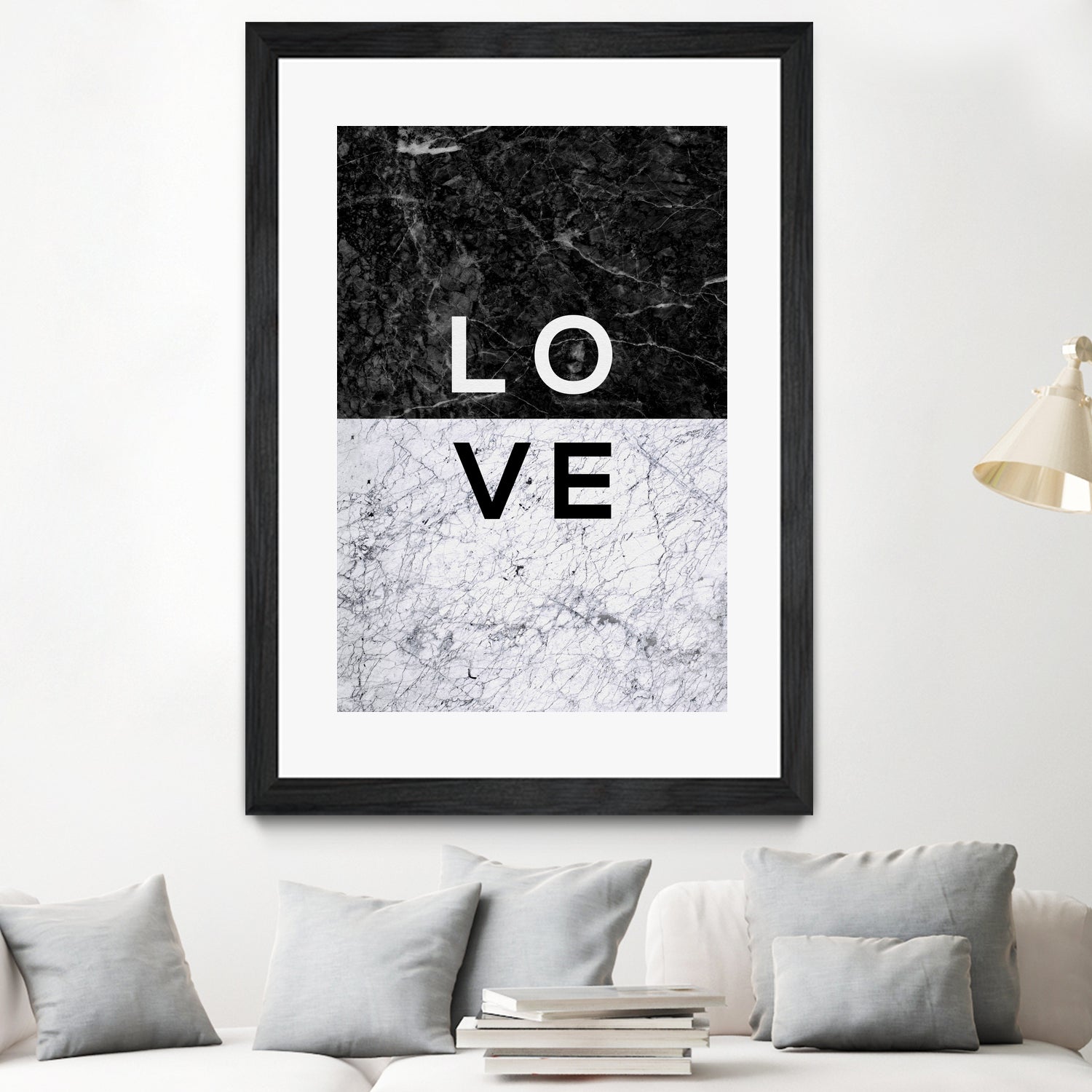 Love Marble by Dana Shek on GIANT ART - white typography