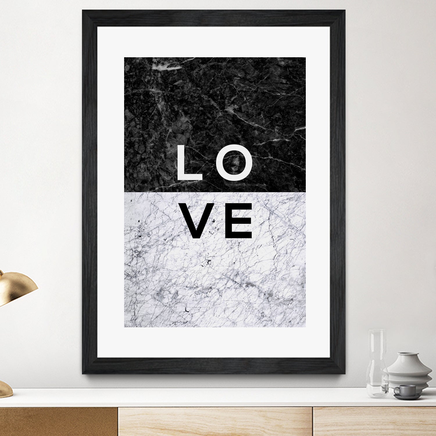 Love Marble by Dana Shek on GIANT ART - white typography