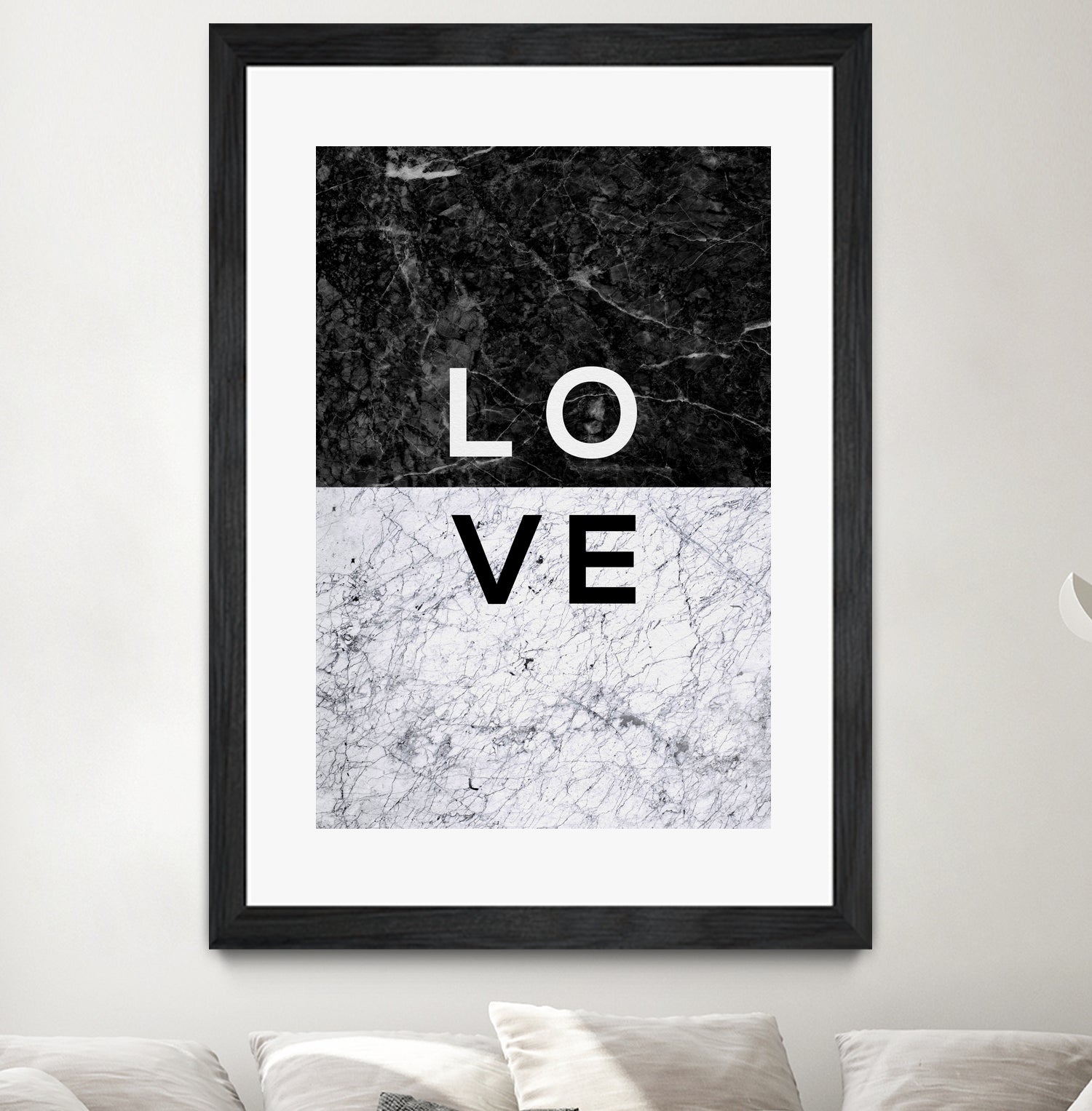 Love Marble by Dana Shek on GIANT ART - white typography