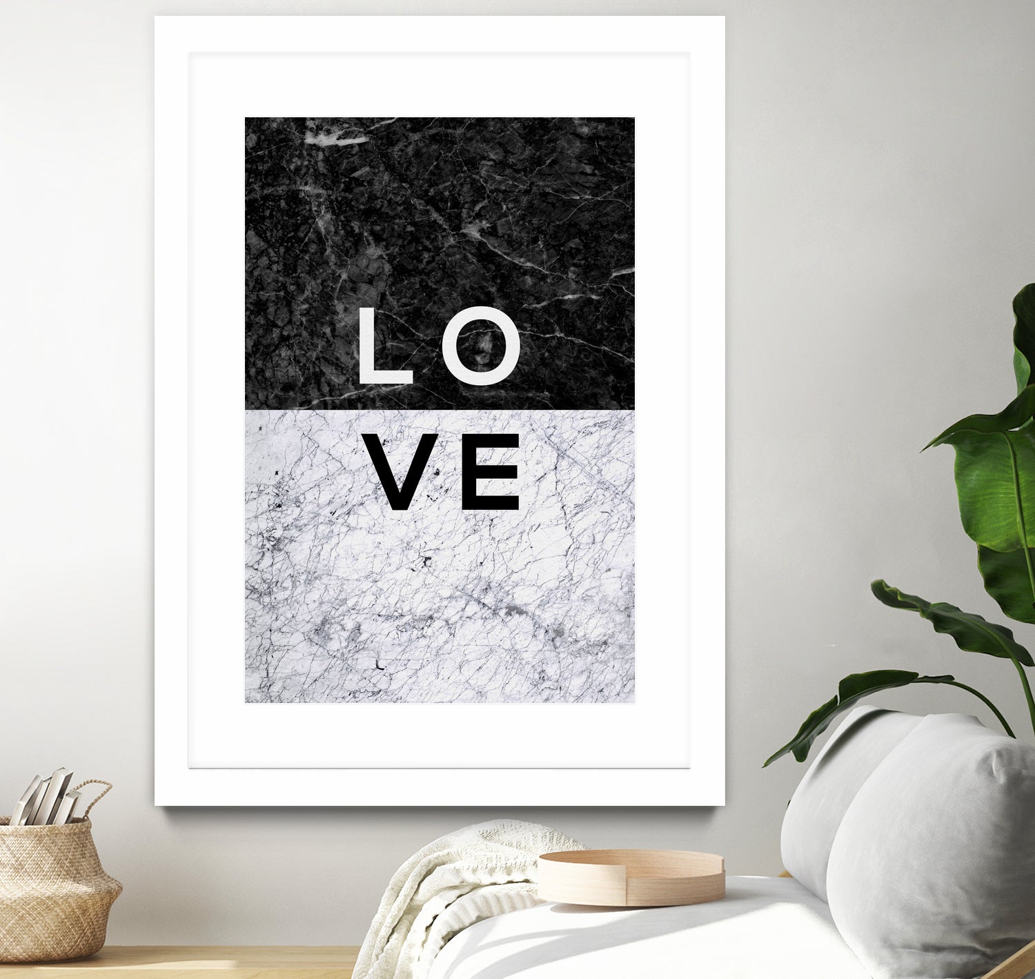 Love Marble by Dana Shek on GIANT ART - white typography