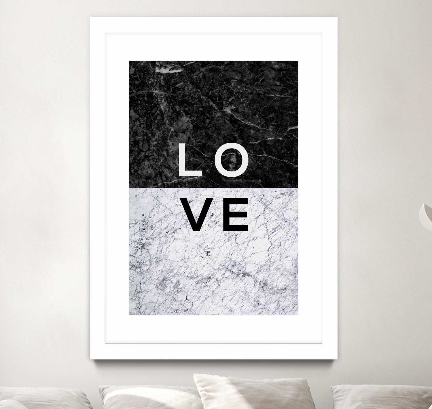 Love Marble by Dana Shek on GIANT ART - white typography