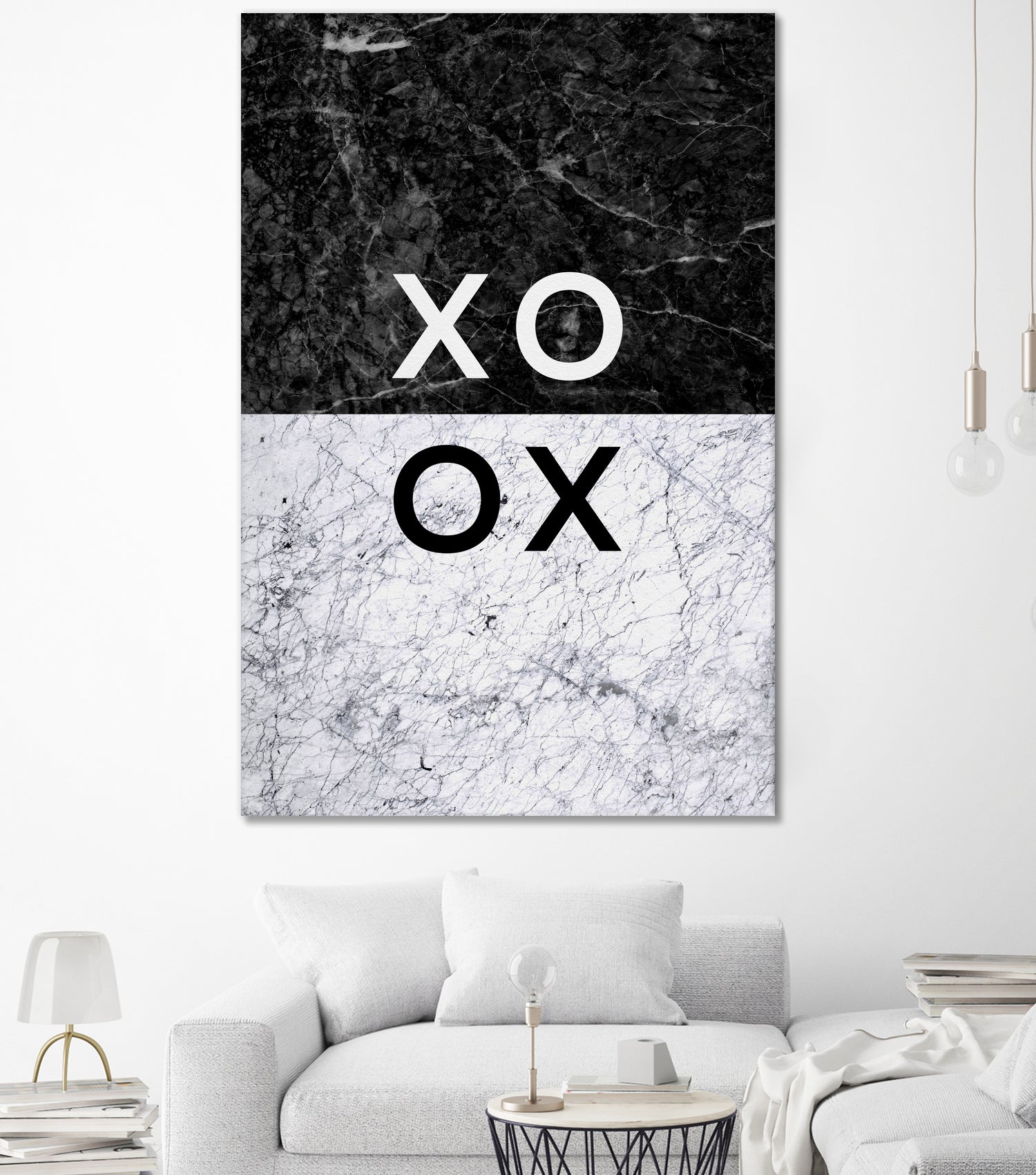 XO XO by Dana Shek on GIANT ART - white typography