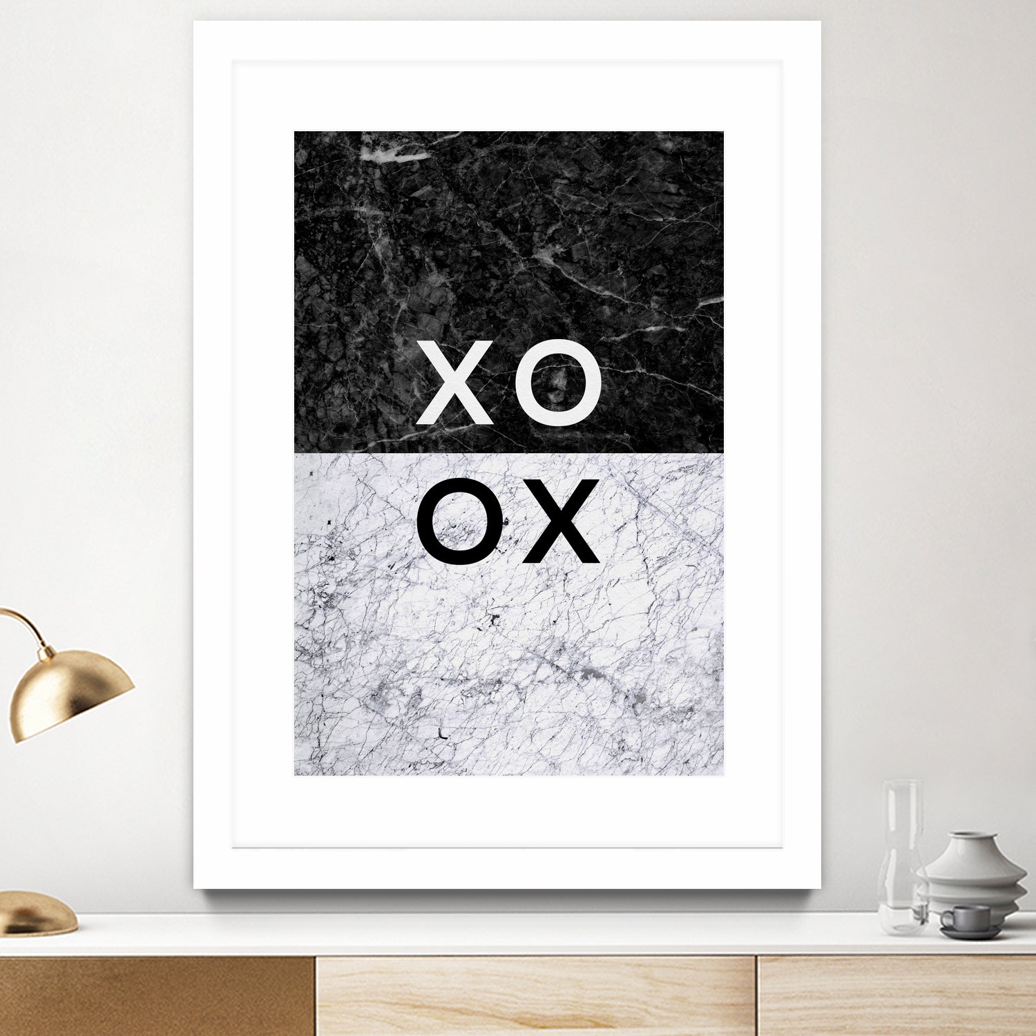 XO XO by Dana Shek on GIANT ART - white typography