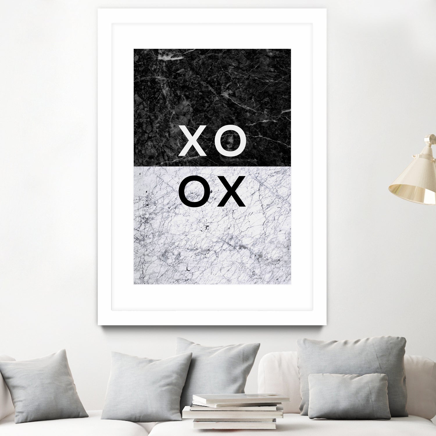 XO XO by Dana Shek on GIANT ART - white typography