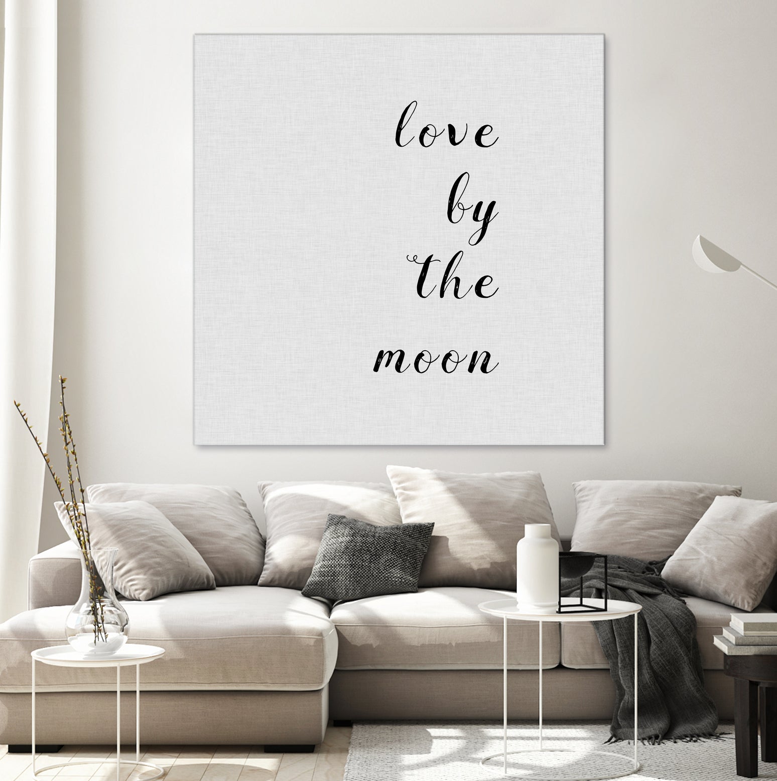 Love By The Moon by Dana Shek on GIANT ART - white digital painting