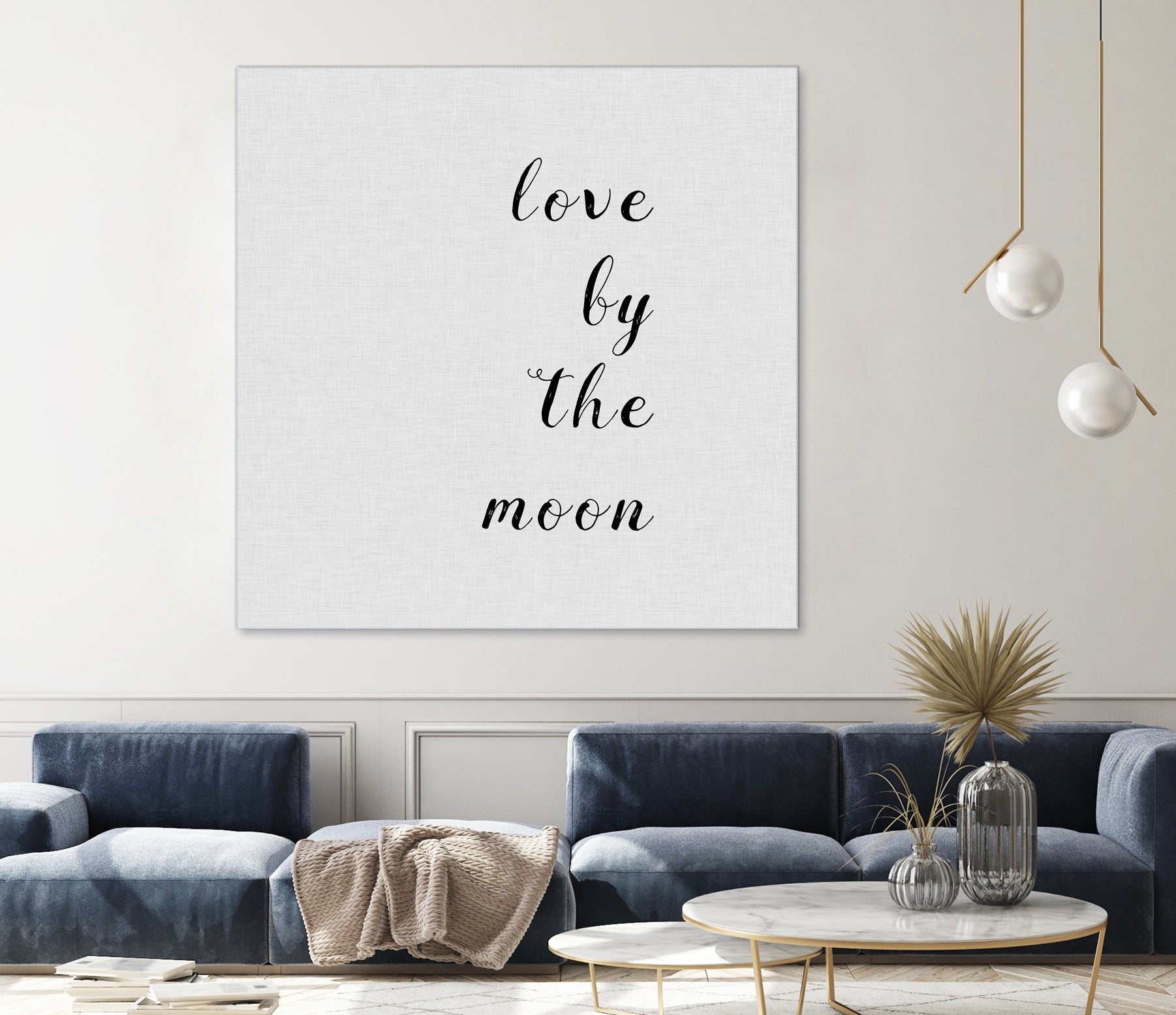 Love By The Moon by Dana Shek on GIANT ART - white digital painting