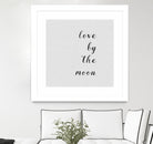 Love By The Moon by Dana Shek on GIANT ART - white digital painting