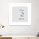 Love By The Moon by Dana Shek on GIANT ART - white digital painting