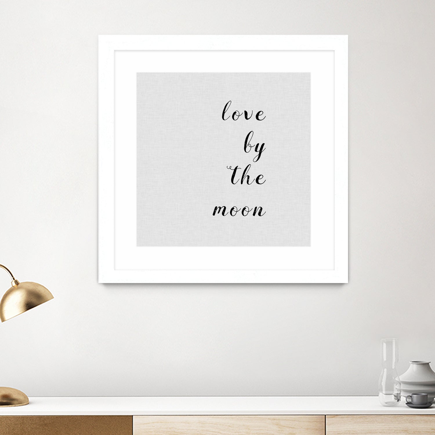 Love By The Moon by Dana Shek on GIANT ART - white digital painting