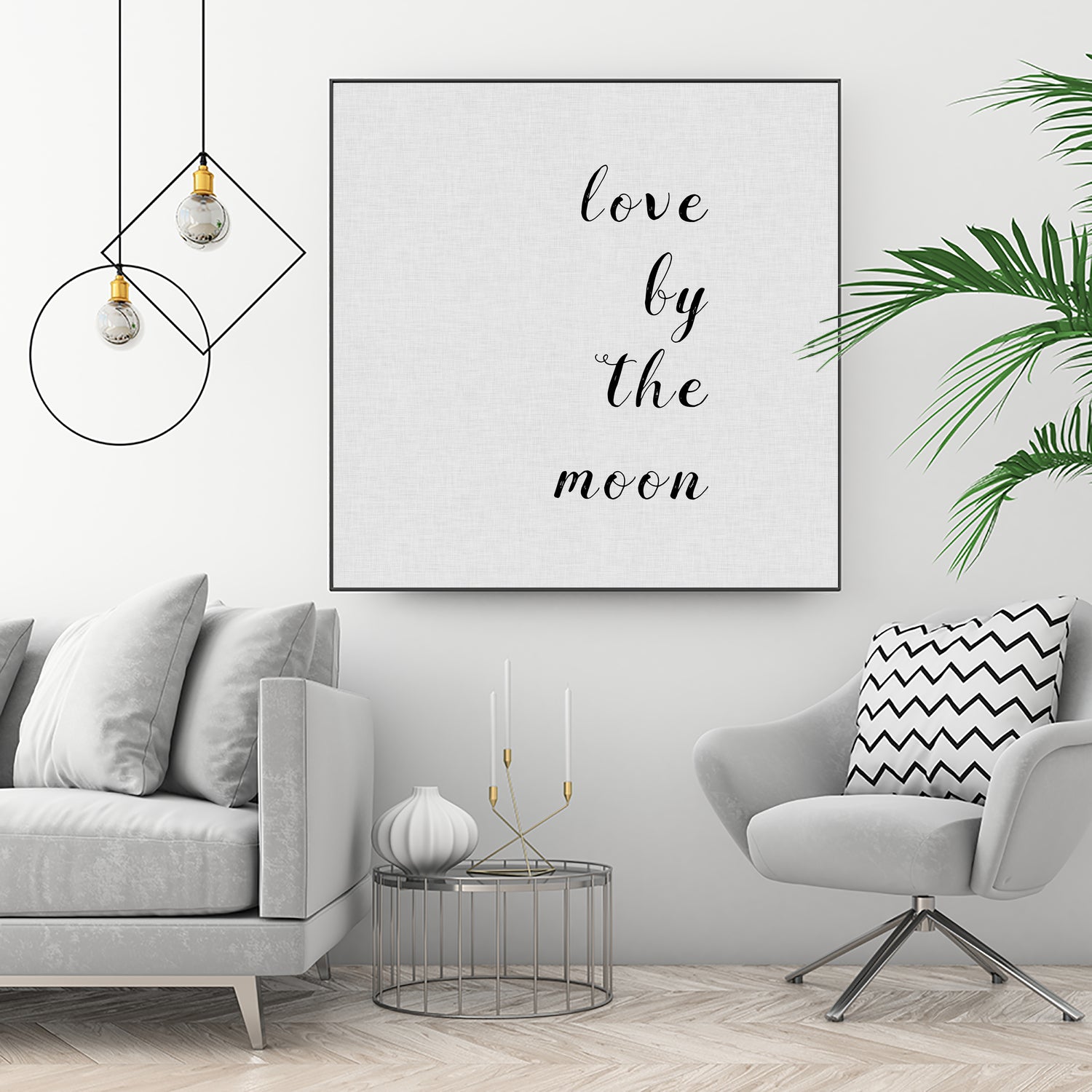 Love By The Moon by Dana Shek on GIANT ART - white digital painting