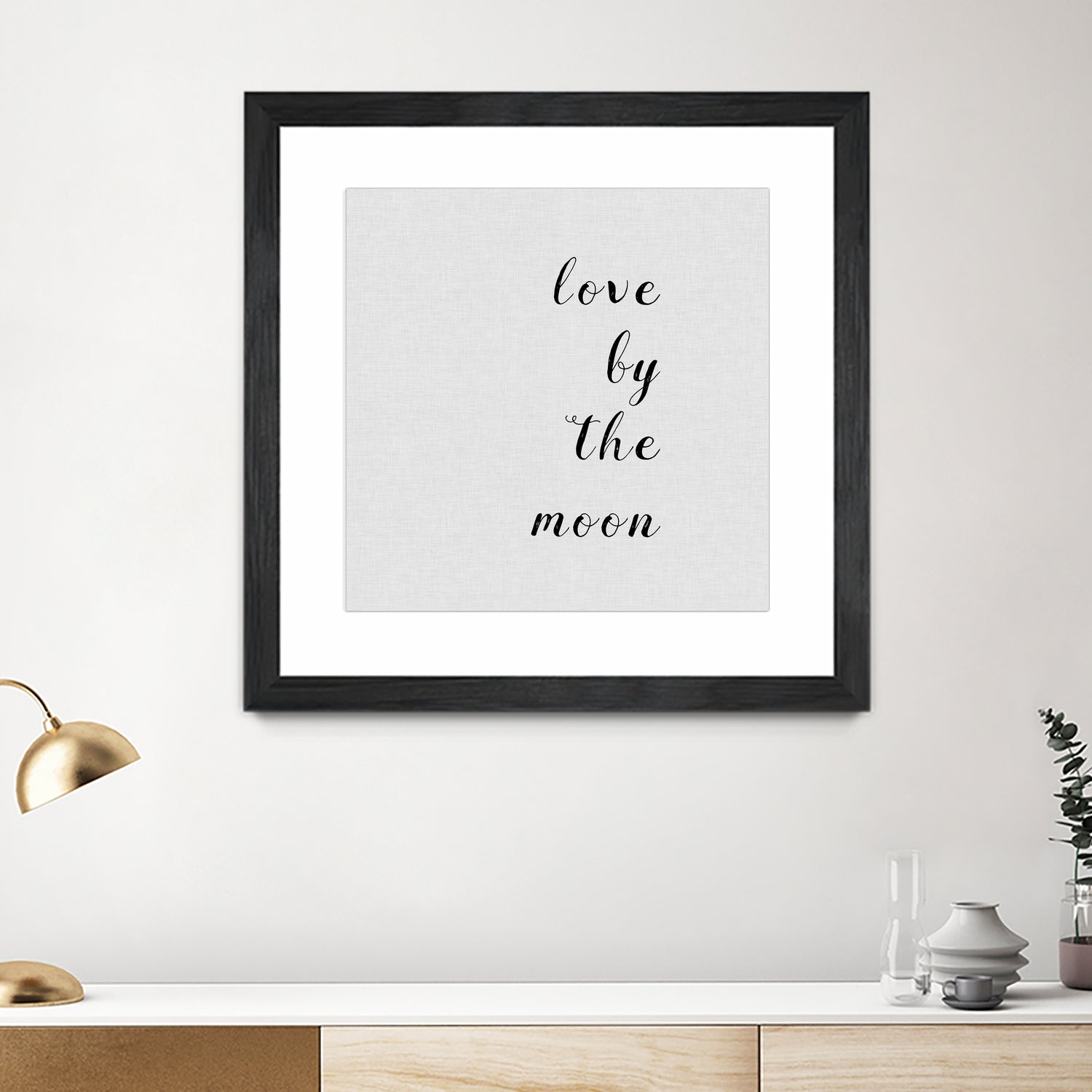 Love By The Moon by Dana Shek on GIANT ART - white digital painting