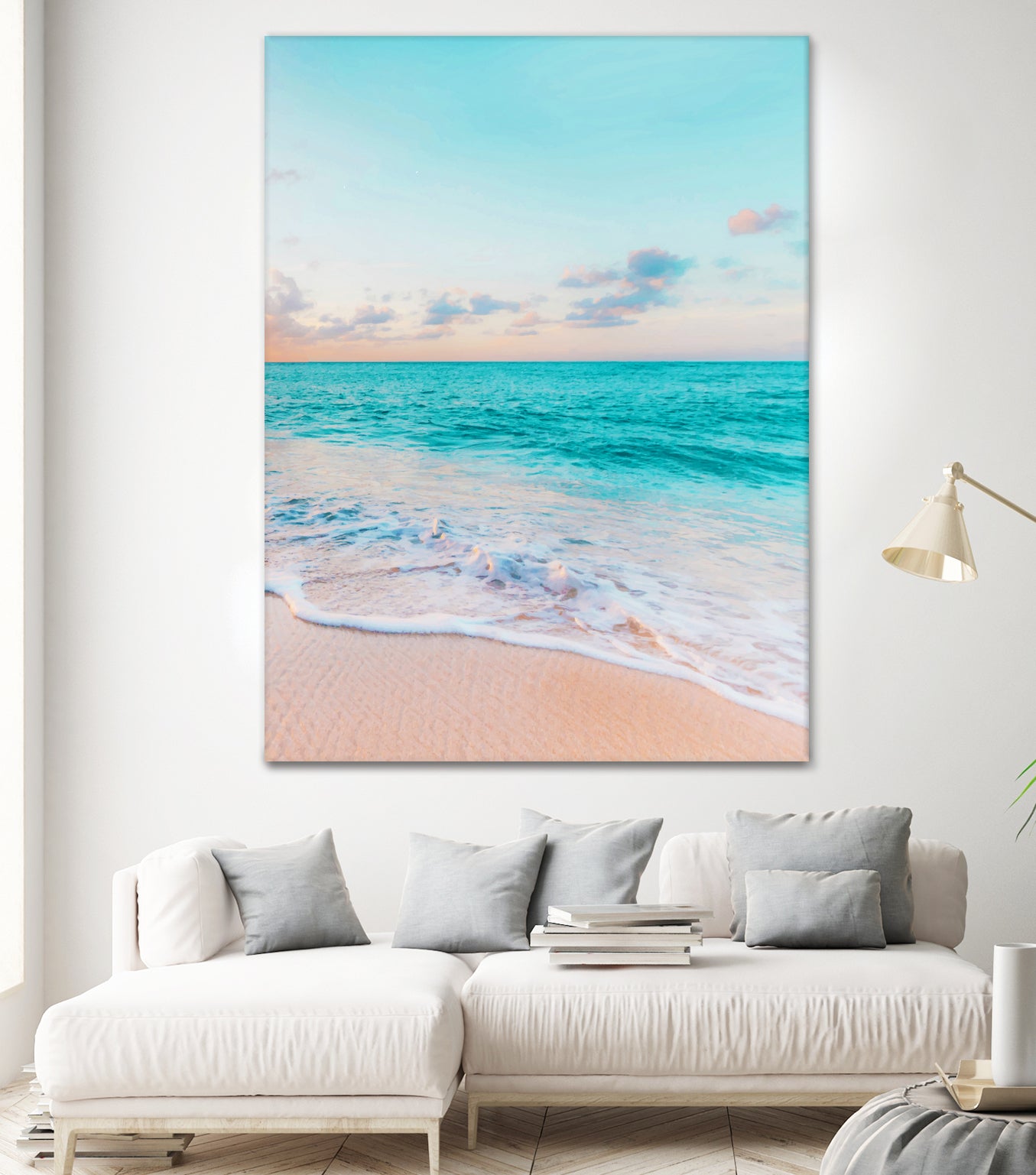 Ocean Bliss, Nature Landscape Sea Travel Tropical, Nordic by Uma Gokhale on GIANT ART - blue photo illustration