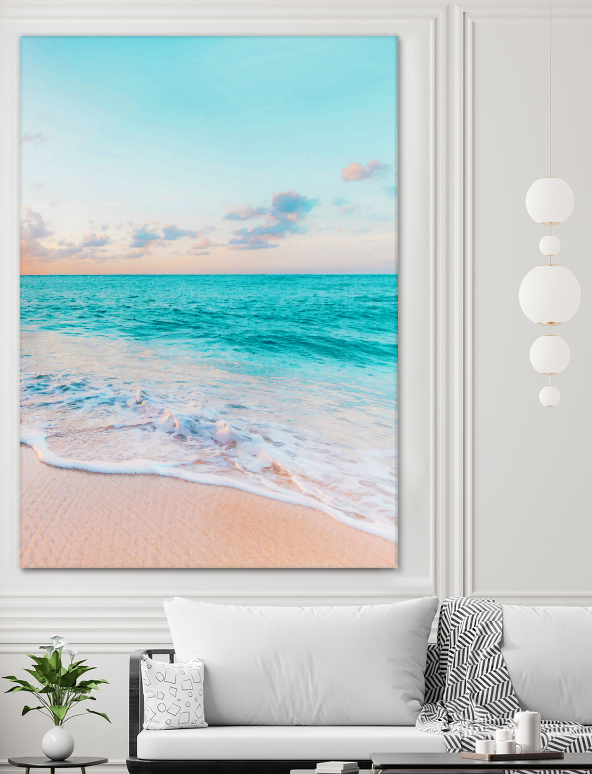 Ocean Bliss, Nature Landscape Sea Travel Tropical, Nordic by Uma Gokhale on GIANT ART - blue photo illustration