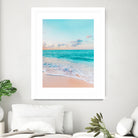 Ocean Bliss, Nature Landscape Sea Travel Tropical, Nordic by Uma Gokhale on GIANT ART - blue photo illustration