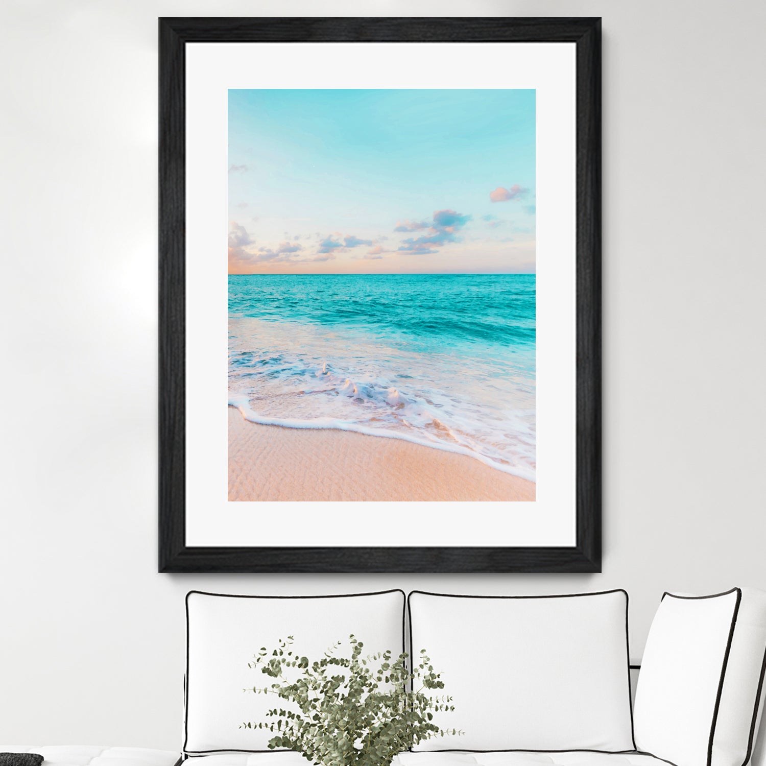 Ocean Bliss, Nature Landscape Sea Travel Tropical, Nordic by Uma Gokhale on GIANT ART - blue photo illustration