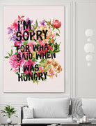 I'm Sorry For What I Said When I Was Hungry. by Sara Eshak on GIANT ART - orange photo illustration